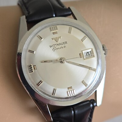 #ad Vintage WITTNAUER Geneve men#x27;s manual wind watch cal.C11KS 17Jewels swiss 1960s $295.00