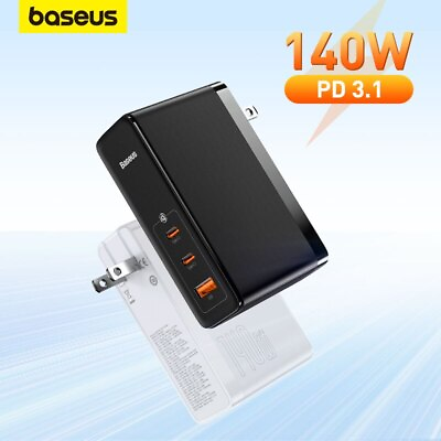 #ad Baseus 140W GaN 5 Pro USB Type C Charger PD 3.1 Fast Charging For MacBook iPhone $52.99