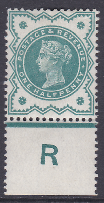 #ad ½d Green Jubilee control R perf single MOUNTED MINT GBP 20.00