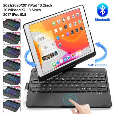 #ad Magnetic 7 Colors Backlit Keyboard Case Bluetooth for iPad 10.2quot; 7th 8th 9th Gen $54.99