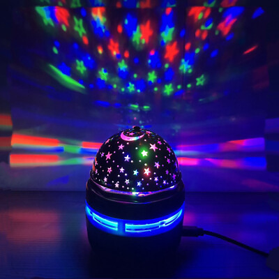 #ad Rotating Night Light Sky Star Unicorn Projector Sleep Lamp Kids Gift USB Battery $14.24