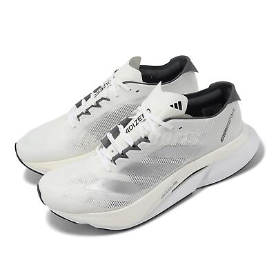 #ad adidas Adizero Boston 12 W White Silver Metallic Women Running Shoes ID6899 $124.99