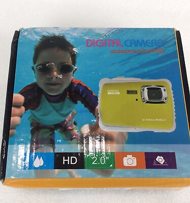 #ad Waterproof CMOS Dust Proof HD 720P 12MP LCD Kids Digital Camera Children Yellow $44.98