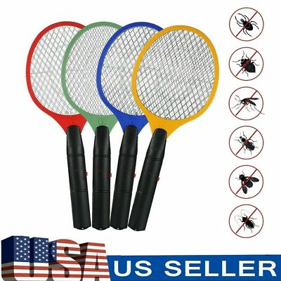 #ad Electric High Power Fly Swatter Mosquito Bug Racket Pest Zapper Killer Handheld $7.35