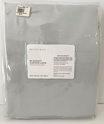 #ad Pottery Barn Universal Blackout Curtain Liner 49.5quot;x104quot; for curtains 50x108 $35.00