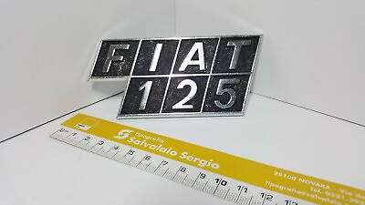 #ad Fiat 125 Print License Plate Metal Metal Written Plate $19.72