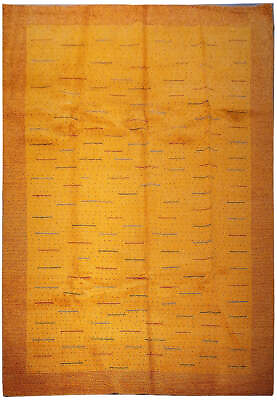 #ad 10#x27; x 7#x27; Modern handmade India Rug GOLD #F 5617 $619.00