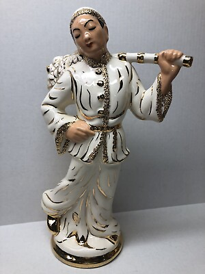 #ad Beautiful Vintage Asian Oriental Man Lamp Approximately 18”Tall $225.00