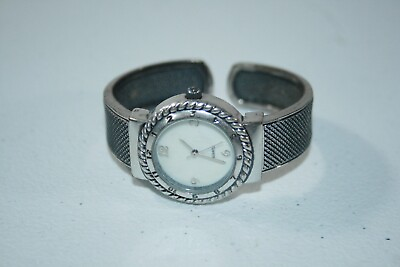 #ad J Jill Women#x27;s Silver Analog Bangle Cuff Style Wrist Watch $17.99