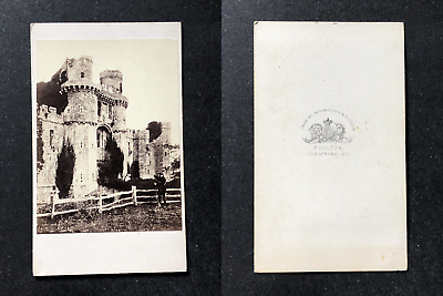 #ad Poulton London Herstmonceux Castle East Sussex vintage cdv albumen print EUR 89.00