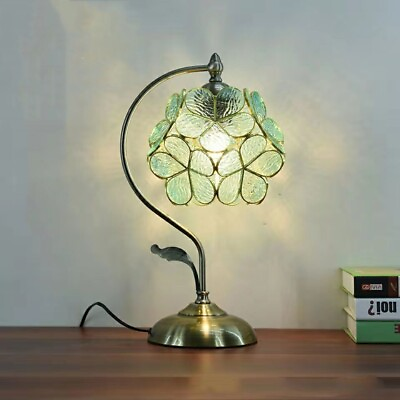 #ad Elegant Desk Lamp Multi Color Glass Petals Table Lamp Girl Wedding Warm Bedroom $150.65