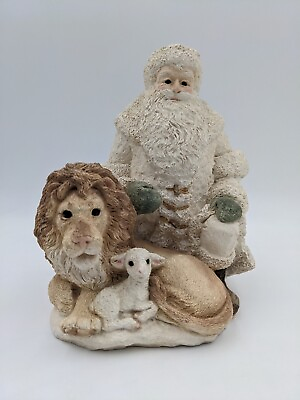 #ad The Legend of Santa Claus Victorian Lion and Lamb Santa by Suzan Bradford box $59.96