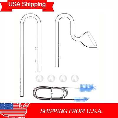 #ad USA Seller Plant Aquarium Glass Lily Pipe Inflow and Outflow for Aquatic Filters $31.90