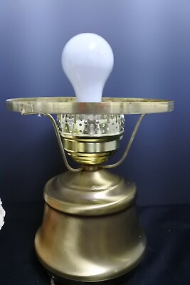 #ad Vintage Color Brass Finish Table Lamp Without Shade $22.99