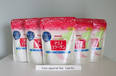 #ad Meiji Amino Collagen powder refill STANDARD【5pcs ×28days 196g 】for beauty $106.99