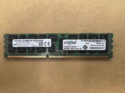 #ad MICRON 16GB SERVER RAM DDR3 RECC PC3L 12800R 2RX4 MT36KSF2G72PZ 1G6N1KG J1 4 28 $7.77