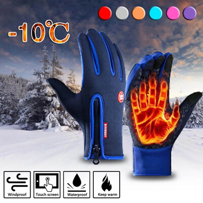 #ad Winter Gloves Men Women Touch Screen Glove Cold Weather Warm Gloves Freezer Work $8.99