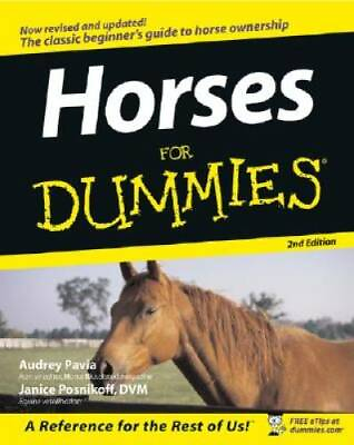 #ad Horses For Dummies Paperback By Pavia Audrey GOOD $3.83
