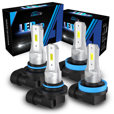 #ad For GMC Sierra 2500 HD 2007 2014 LED Headlights High Low Bulbs 4Pcs Combo White $29.99