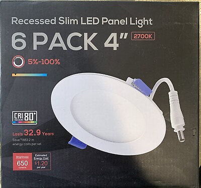 #ad Torchstar LED Recessed Light 2700K 10W 6 Pack 4” $49.99