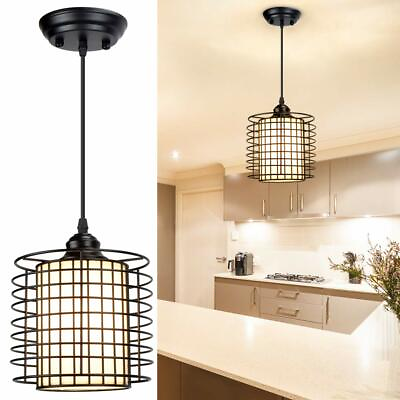 #ad Modern Hanging Pendant Light Kitchen Island LED Ceiling Light Chandelier Metal $33.99