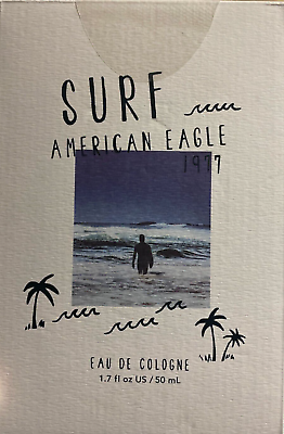 #ad American Eagle Surf 1.7 Ounce Men’s Cologne New Collection Glass Bottle NIB $14.95