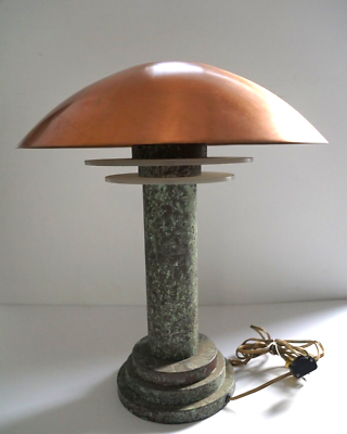 #ad Vintage Hollywood Movie Prop Lamp Art Deco Industrial Lighting W Copper Shade $1346.25