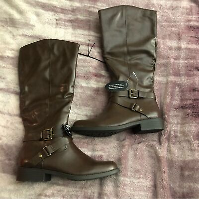 #ad Style amp; Co Cognac Brown Boots Knew High Size 7.5 Normcore $19.99