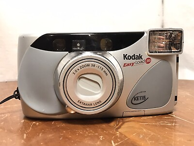 #ad Kodak KE115 Easy Load 35mm Camera Zoom 3x 38 115mm Ektanar Lens $24.99