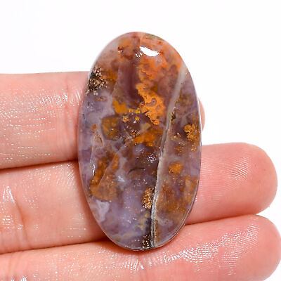 #ad AAA Natural Seam Agate Oval Cabochon Loose Gemstone 41 Ct. 39X22X6 mm EE 18277 $3.56