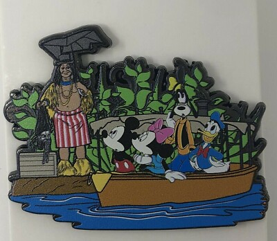 #ad Disney’s Jungle Cruise Fantasy Pin Mickey amp; Friends On Attraction Ride Trader Sa $8.98