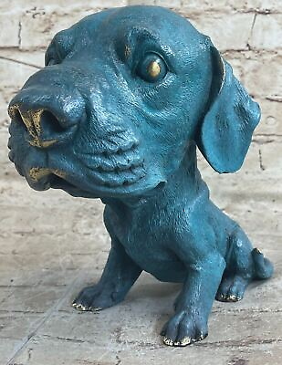 #ad Hand Made Solid Bronze Labrador Special Color by Lost Wax Method Figurine Statue $149.50