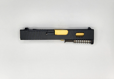 #ad Glock 43 43X Complete Slide w RMSc Window Slide Gold Barrel fits G43 43X $234.95