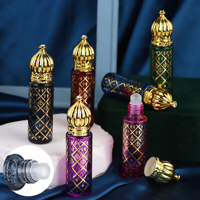 #ad 8ml Portable Essential Oil Roller Bottle Colorful Travel Perfume Empty BottlYN C $3.20