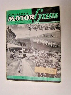 #ad May 1954 American Motorcycling Magazine Motorcycle Cover $8.49