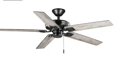 #ad Hampton Bay Bayfield 52 in. Matte Black Ceiling Fan With Reversible Blades $75.00