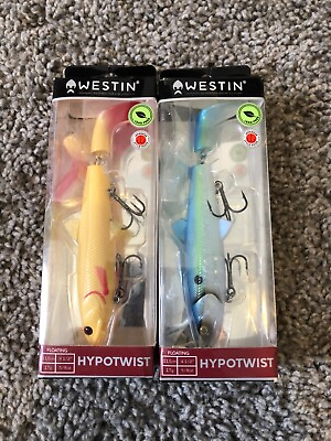 #ad Westin Hypotwist Propbait Floating Topwater Lure 5 8oz NEW LOT OF 2 $20.00