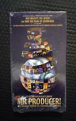 #ad Hey Mr. Producer Selected Highlights Rare Musical VHS 1998 Cameron Mackintosh $12.95