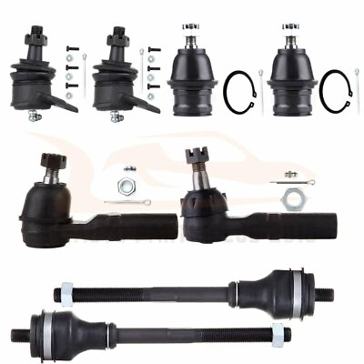 #ad For 97 99 Dodge Dakota 4WD 8x Front Upper Lower Ball Joints Inner Outer Tie Rods $51.77