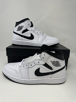 #ad Nike Air Jordan 1 Mid Shoes White Black DQ8426 132 Men#x27;s Size amp;GS DQ8423 132 NEW $87.99