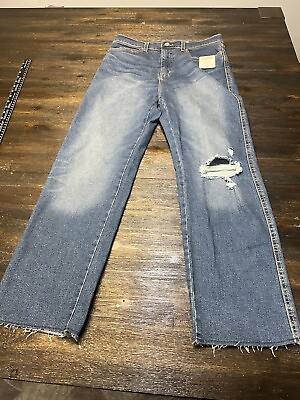 #ad Signature Levi Strauss #110790 NEW Women High Rise Heritage Distressed Jeans 8 $24.99