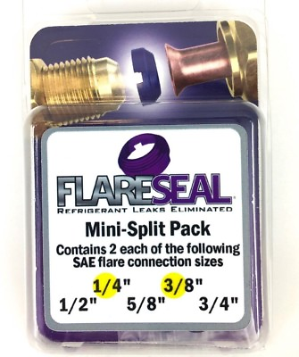 #ad #ad Flare Seal Ductless Mini Split AC stop flare leaks gasket FlareSeal DIY MSP 0406 $16.95