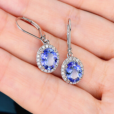 #ad Fashion Drop Earring Women 925 Silver Cubic Zircon Wedding Jewelry Gift $2.59