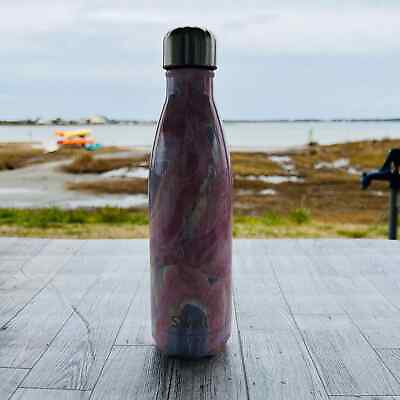 #ad S#x27;well Water Bottle Rose Quartz Geode Design 17 Oz Stainless $17.88