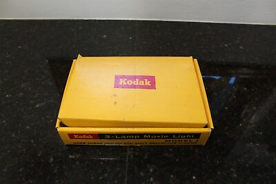 #ad Vintage Kodak 3 Lamp Movie Light Model 1 In Original Box Working $24.90