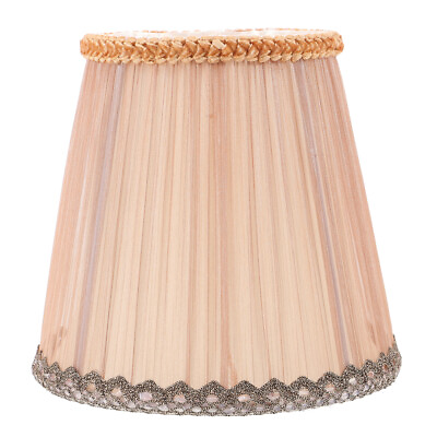 #ad Clip On Small Lamp Shade Lighting Accessory Cloth Lamp Shade Vintage Lamp Shade $16.62