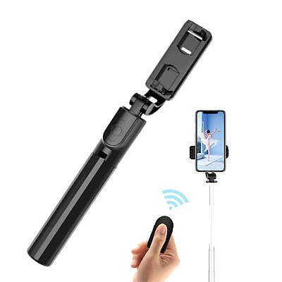 #ad Extendable Selfie Stick Handheld Tripod With Wireless Bluetooth Remote Control $13.28