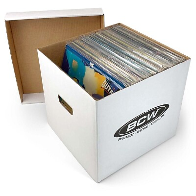 #ad BCW Cardboard Record Storage Archive Box For 33 RPM 12quot; Vinyl LP Record Albums $17.76