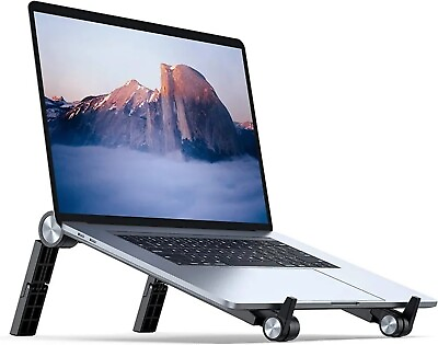 #ad Ergonomic Detachable Portable Adjustable Computer Laptop Stand Black STLA 06 $8.24