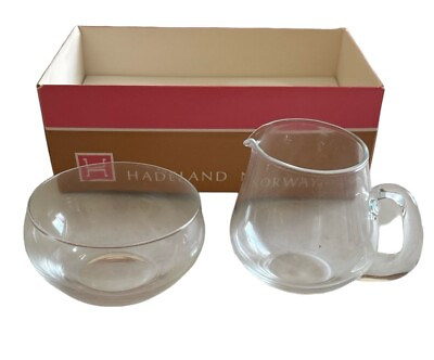 #ad Hadeland Norway Mid Century Glasses set of 2 in Original Box Collectible $29.99